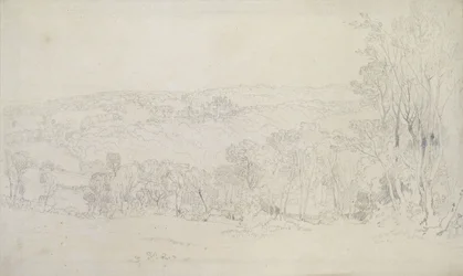 Entfernter Blick auf Lowther Castle (Parkszene), 1809
